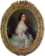 Franz Xaver Winterhalter Anna Dollfus, Baronne de Bourgoing oil painting reproduction